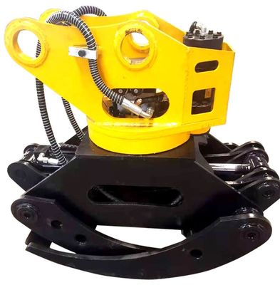 Hardened Steel 0.2CBM Log Grapple For Excavator Rotatory Grab