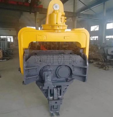 Q345B 50 ton Excavator Mounted Vibro Hammer Excavator Sheet Pile Driver