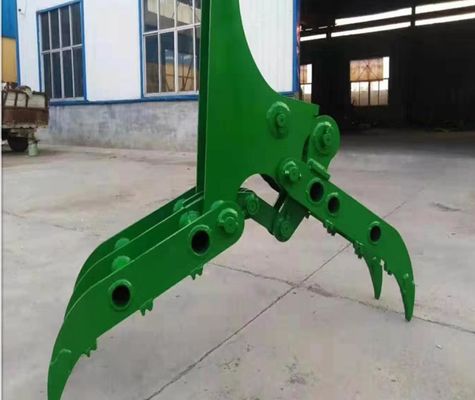 Q345B Hydraulic Rock Grab For Excavators 35T Construction Works Oem