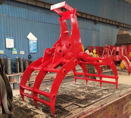 CE Certificated Scrap Metal Grab Demolition Sorting Grapple For Excavator 20ton